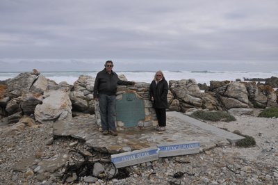 20090821090402 - Shane and Kathy at Southernmost Point of Africa, Cape Agulhas